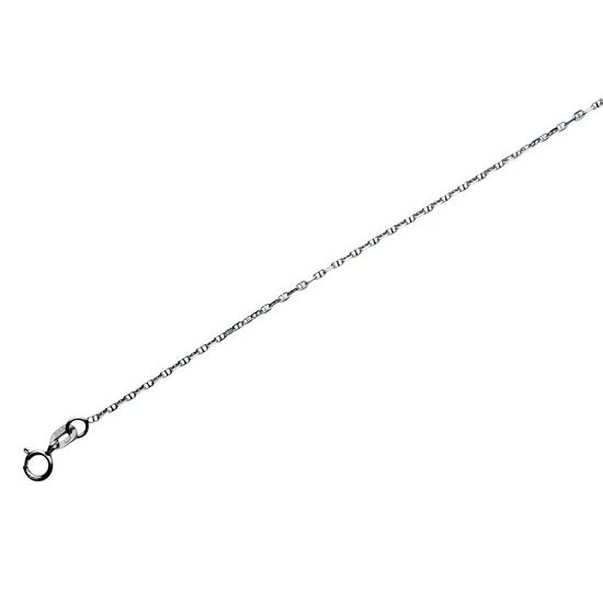 Zlatý 585/1000 řetízek z bílého zlata anker 1318