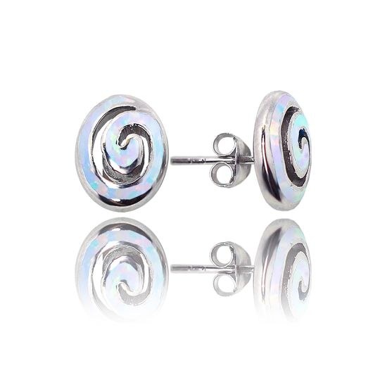 MOISS opálové stříbrné náušnice