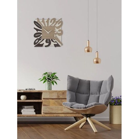 Hodiny CalleaDesign 10-032-85 Dalilah 37 cm ořech