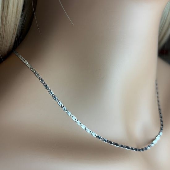 Stříbrný 925/1000 řetízek žiletkový S1088