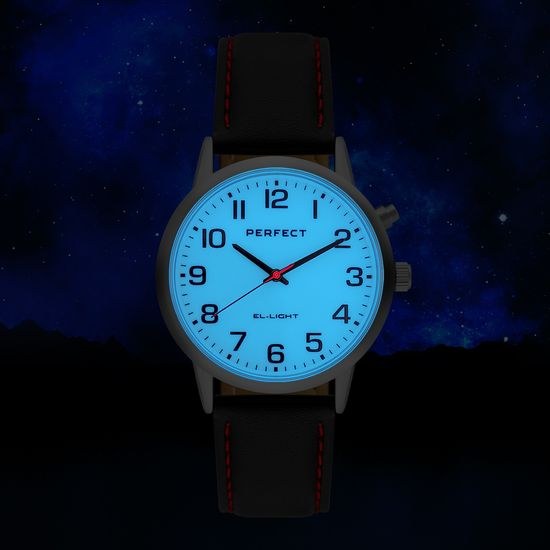 Pánské hodinky Perfect s osvětlením EL001W-02