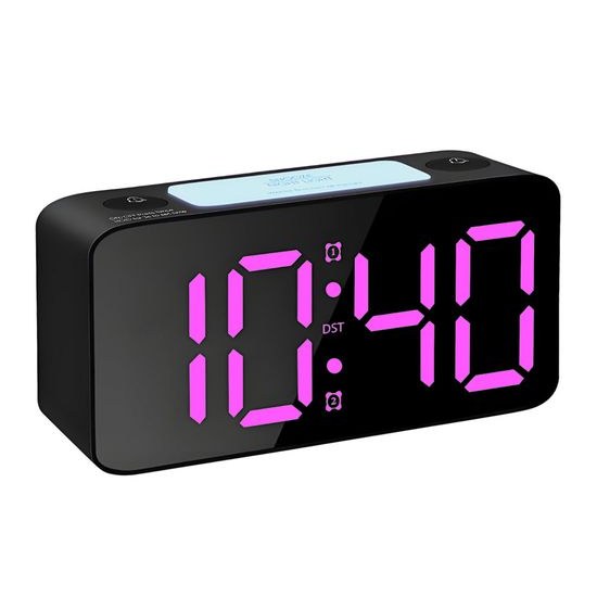 JVD SB2020.3 - stále svítící budík s možností volby barvy displeje