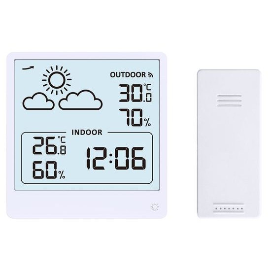 JVD SB3347.1 - meteostanice s předpovědí počasí a bezdrátovým měřením venkovní teploty