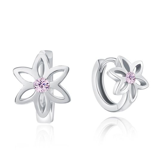 MOISS stříbrné náušnice KVĚTINA