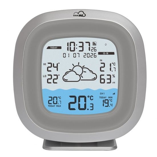TFA 35.8114.10 - Bezdrátová WiFi meteostanice s chytrou předpovědí a bazénovým čidlem TFA.me ID-09