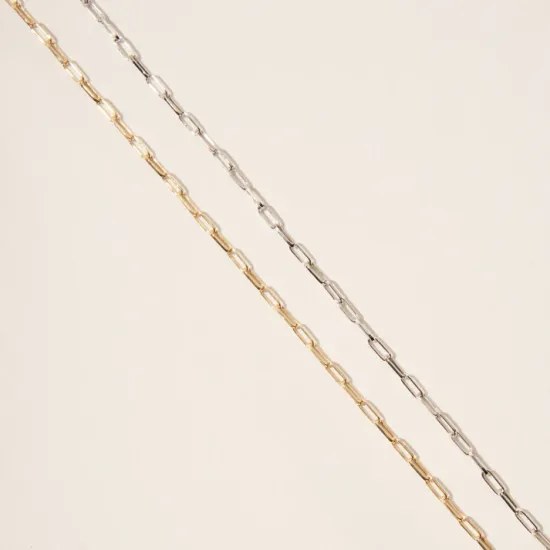 Stříbrný zlacený řetízek Victoria Cruz A0008-45DG