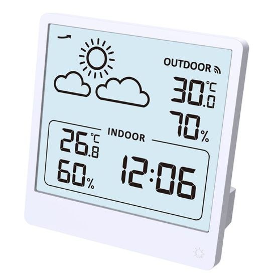 JVD SB3347.1 - meteostanice s předpovědí počasí a bezdrátovým měřením venkovní teploty