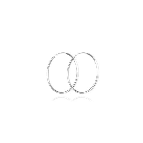 MINET Stříbrné náušnice KRUHY 2 cm