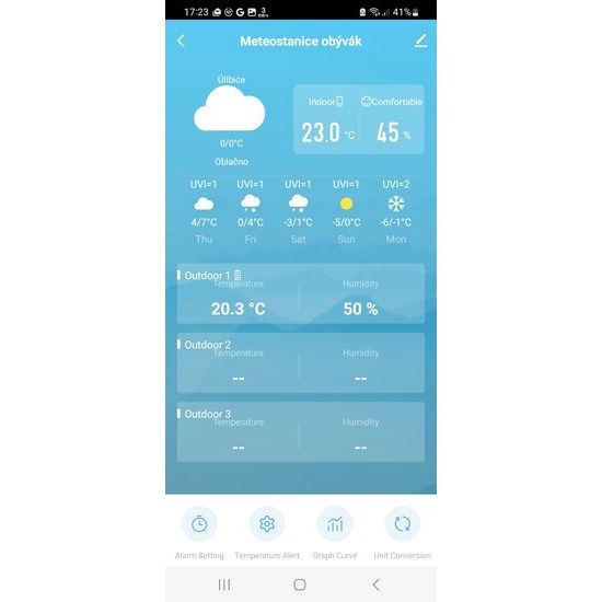 JVD RB3390.1 - Meteorologická stanice s 5-denní předpovědí a stále osvětleným displejem