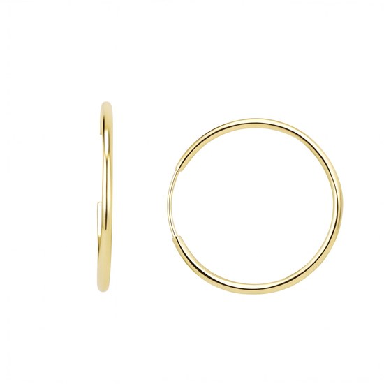 Zlaté 585/100 náušnice kroužky TU-3060