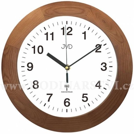 JVD RH2226/11 - Hodiny řízené signálem s dřevěným rámem