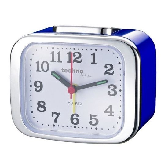 Analogový budík Modell XL blue