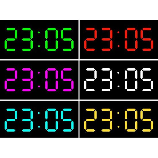 JVD SB2020.2 - stále svítící budík s možností volby barvy displeje