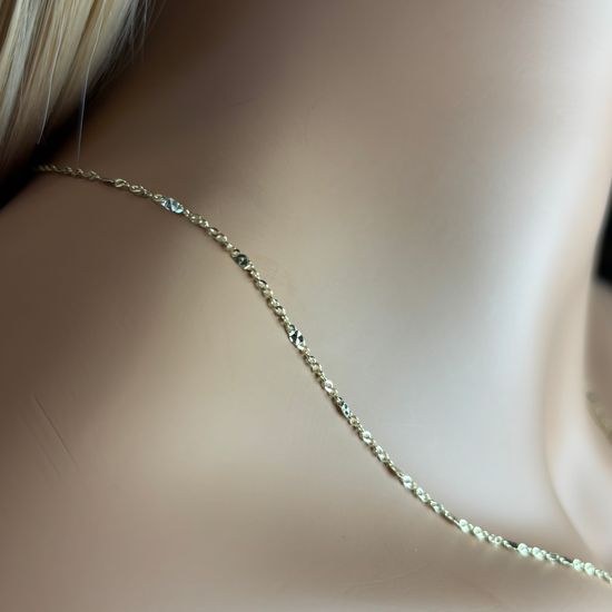 Zlatý 585/1000 řetízek singapur 1948