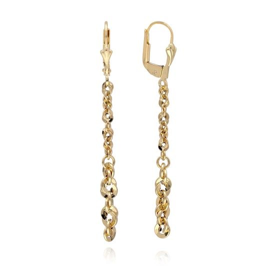 MOISS náušnice ze žlutého zlata