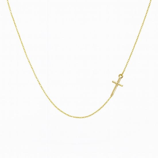 Zlatý náhrdelník s křížkem
