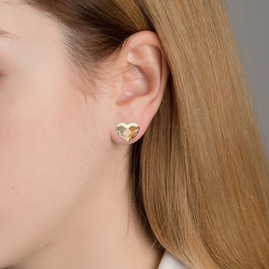 Stříbrné zlacené náušnice Victoria Cruz A0984-02ST