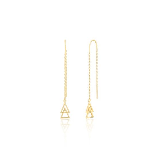 Náušnice JVD SVLE1875X75GO00 stříbrné