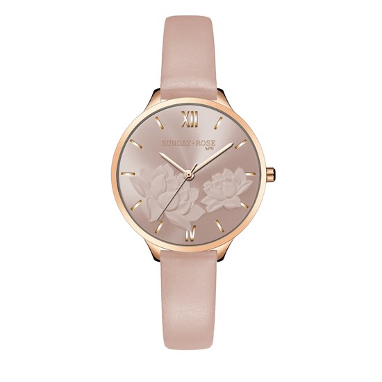 Hodinky SUNDAY ROSE Fashion Pastel Pink SUN-F17
