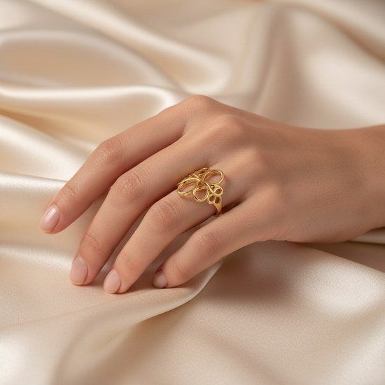 Zlatý 585/1000 prsten proplétaný TU-5012