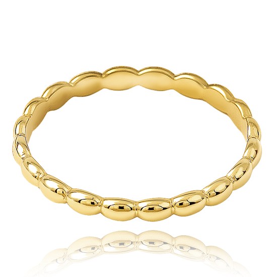 MINET Moderní zlatý prsten Au 585/1000 vel. 56 - 0,75g