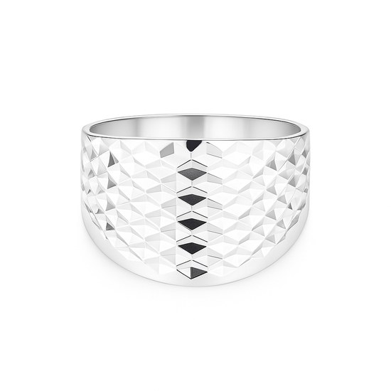 Zlatý prsten z bílého zlata