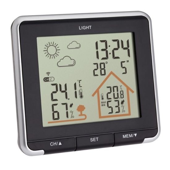 Domácí meteostanice s předpovědí počasí TFA 35.1153.01 LIFE - černá