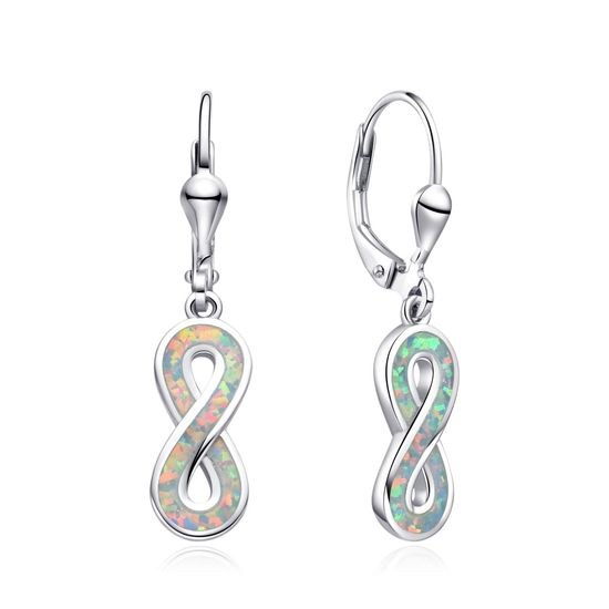 MOISS stříbrné náušnice OPÁL