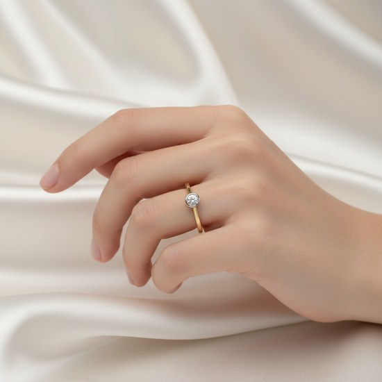 Zlatý prsten se zirkonem