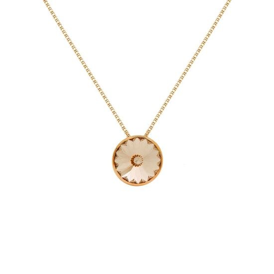 Stříbrný zlacený řetízek s přívěskem Victoria Cruz A3039-02DG