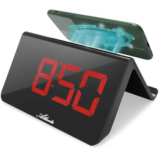 Atlanta 2605 - Digitální budík s červeným LED displejem