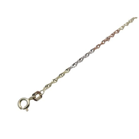 Zlatý 585/1000 náramek vícebarvený 1739