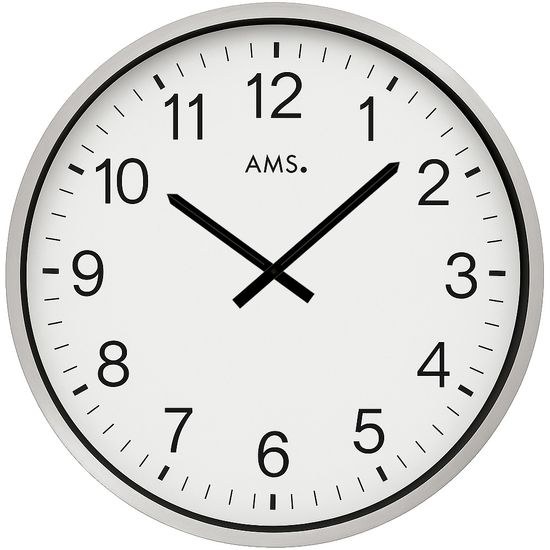 AMS 5949-B - Obrovské kovové hodiny s výbornou čitelností