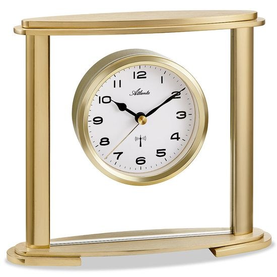 Atlanta 3092/9 - Stolní hodiny řízené signálem v moderním designu