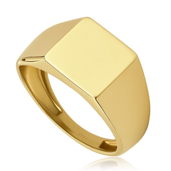 MINET Pánský zlatý pečetní prsten Au 585/1000 vel. 66 - 3,25g