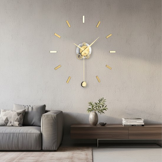 Designové nalepovací kyvadlové hodiny I202G IncantesimoDesign 80cm