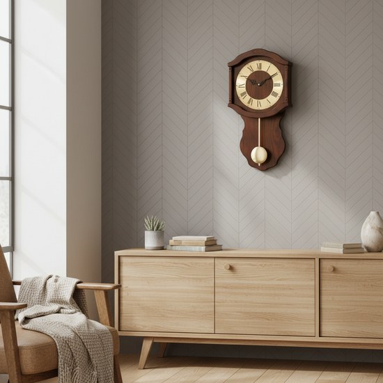 Adler 20311-walnut - Dřevěné kyvadlové hodiny