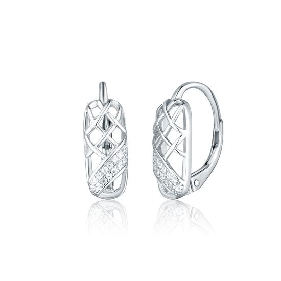 Náušnice JVD SVLE0865SH2BI00 stříbrné