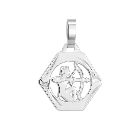 Stříbrný přívěs zvěrokruh Střelec šestiúhelník