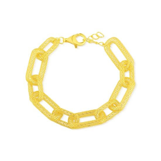 Náramek JVD SVLB0934S75GO18 stříbrný