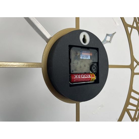 Flexistyle z21a - velké nástěnné kovové hodiny s průměrem 50 cm