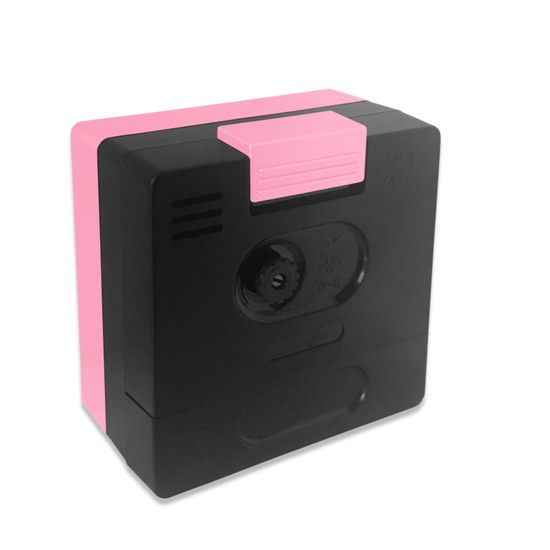 LAVVU Růžový budík SWEEP s plynulým chodem LAS3042