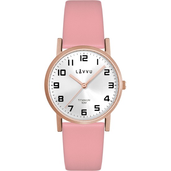 LAVVU Rose gold dámské titanové hodinky MANDAL LWL5035