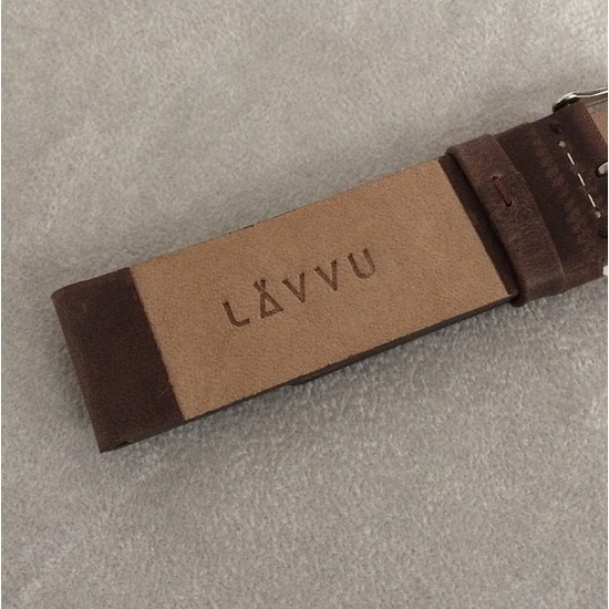 Řemínek LAVVU PLAIN z luxusní kůže Top Grain LSCUC22