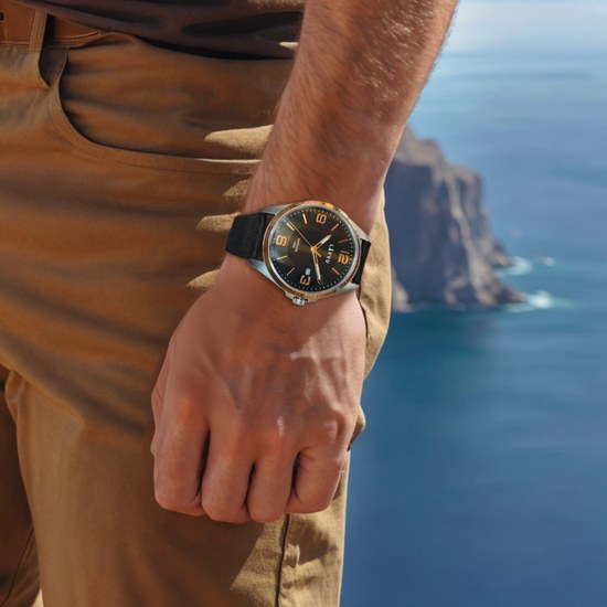 Pánské hodinky se safírovým sklem LAVVU LWM0099 HERNING Rose Gold