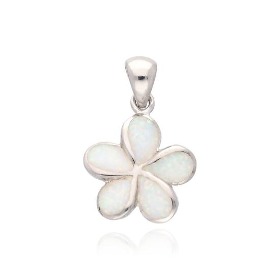 MOISS opálový stříbrný přívěsek KVĚTINA