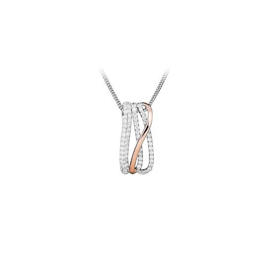 Přívěsek JVD SVLP0703SH8BK00 stříbrný