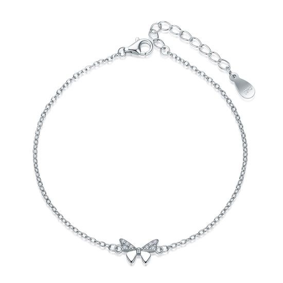 MOISS stříbrný náramek MOTÝL