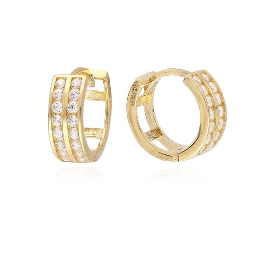 MOISS náušnice ze žlutého zlata