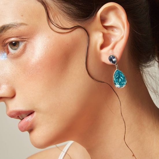 Stříbrné zlacené náušnice Victoria Cruz A0994-15DT